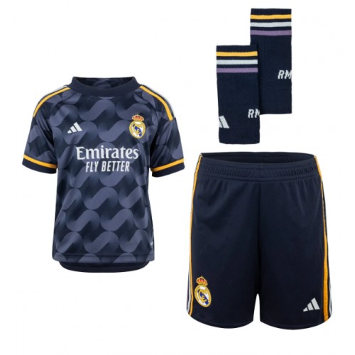 Maillot de foot Real Madrid Ferland Mendy #23 Extérieur enfant 2023-24 Manches Courte (+ pantalon court)